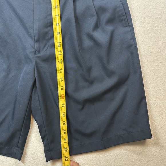 Jos A Bank Mens Leadbetter Golf Shorts Blue Performance Flat Front Size 35 - Picture 6 of 8